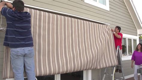 how to replace fabric of metal frame awning|retractable awning fabric replacement near me.